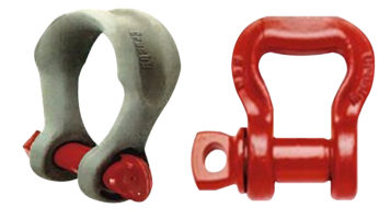 WIDE-BODY (left) & SYNTHETIC-SLING (right) SHACKLES