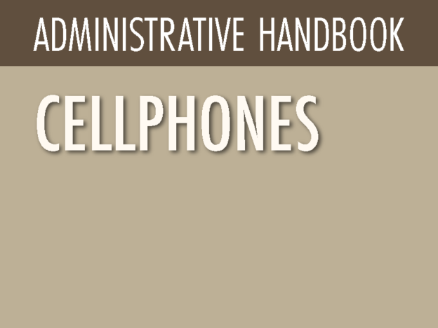 ADMINISTRATIVE HANDBOOK - CELLPHONES course image