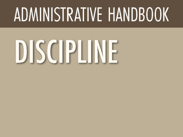 ADMINISTRATIVE HANDBOOK - DISCIPLINE course image