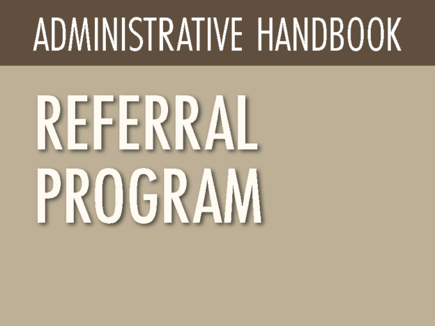 ADMINISTRATIVE HANDBOOK - REFERRAL PROGRAM course image