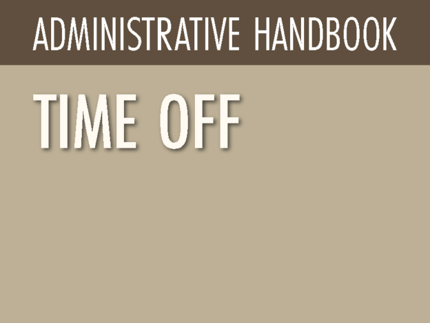 ADMINISTRATIVE HANDBOOK - TIME OFF course image