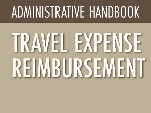 ADMINISTRATIVE HANDBOOK - TRAVEL EXPENSE REIMBURSEMENT course image